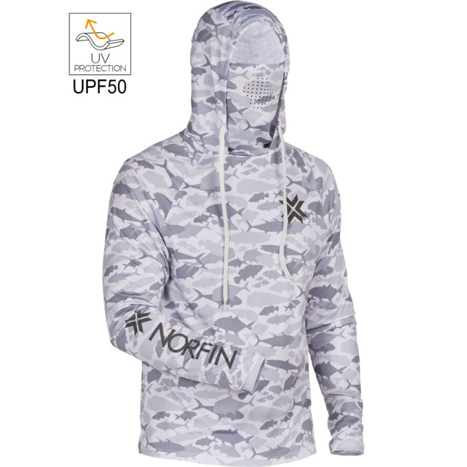 Джемпер NORFIN SUN PRO GUARD HOODIE GRAY р.L
