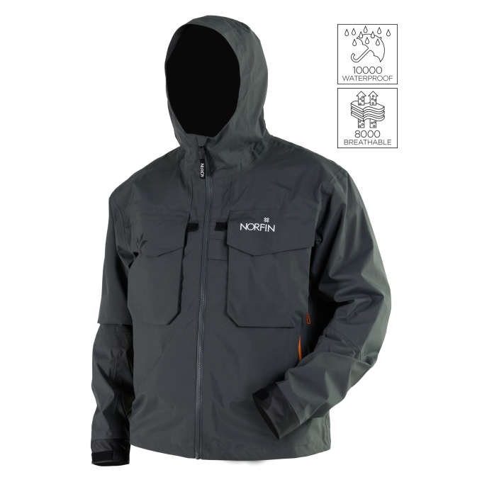 Куртка забродная NORFIN PILOT GRAY 01 р.S
