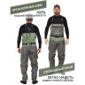 Полукомбинезон забродный NORFIN PILOT STOCKINGFOOT 2 р.LS
