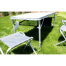 Складной стол NORFIN RUNN NF ALU 120×60 см и 4 стула