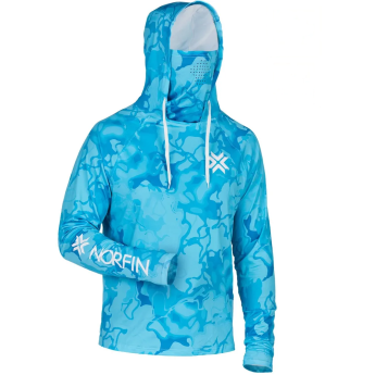 Джемпер NORFIN SUN PRO WAVES HOODIE BLUE р.XL